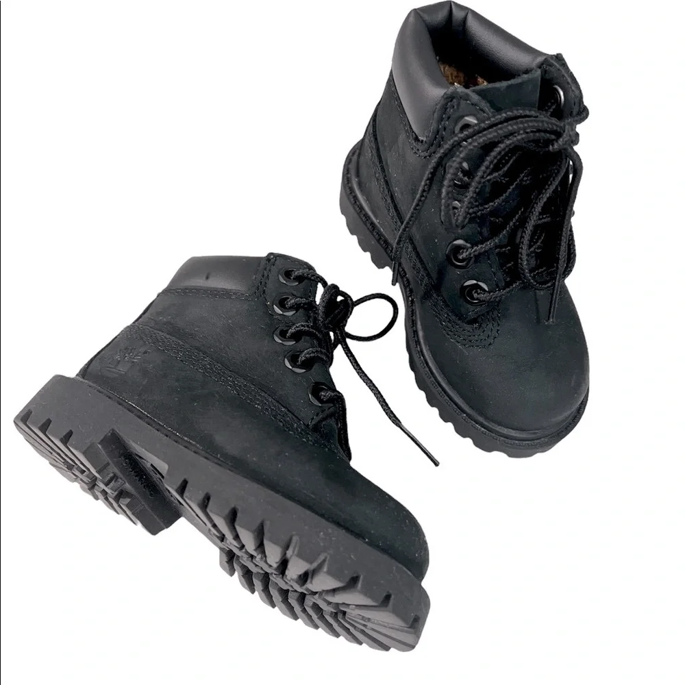 TIMBERLAND Primaloft HighTop Boots Black Toddlers Sz 4